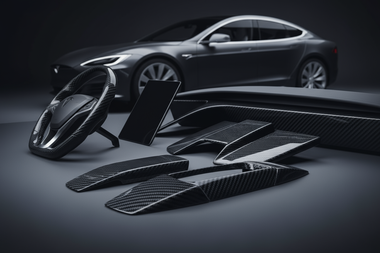 Why Tesla Owners Choose Carbon Fiber Accessories