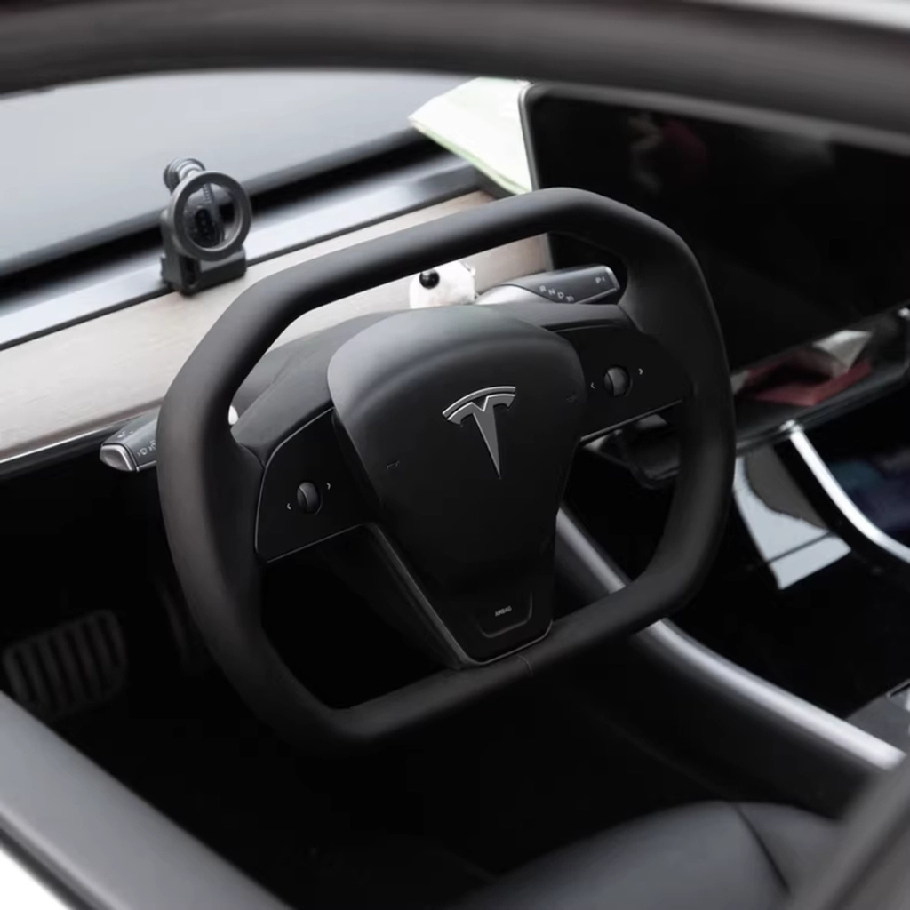 TESLAMODS Cybertruck Edition Yoke Steering Wheel - (Model 3)
