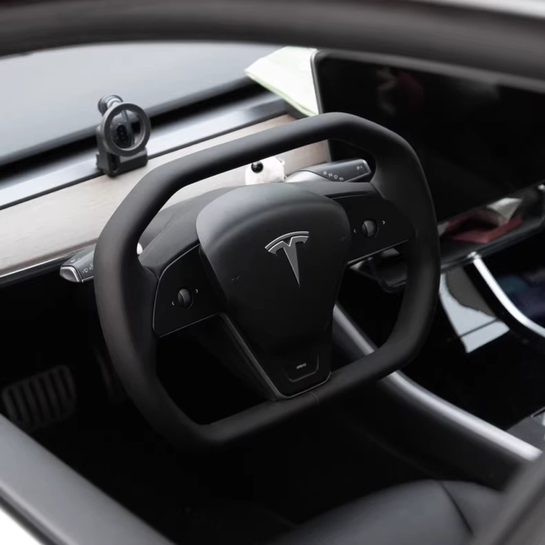 TESLAMODS Cybertruck Edition Yoke Steering Wheel - (Model 3)