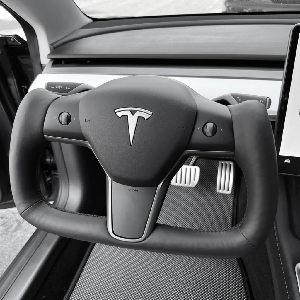 TESLAMODS Premium Yoke Steering Wheel - (Model 3)