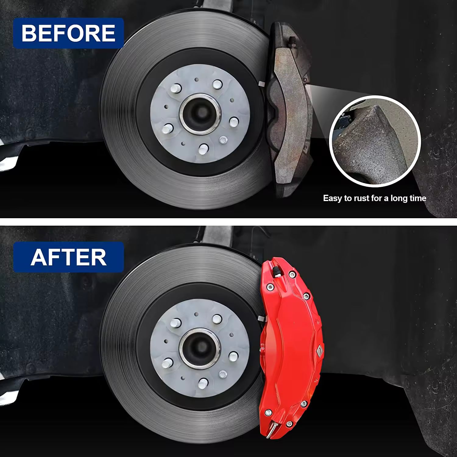 TeslaMods Brake Caliper Covers (with Logo Stickers) – Model 3 (2017–2023)