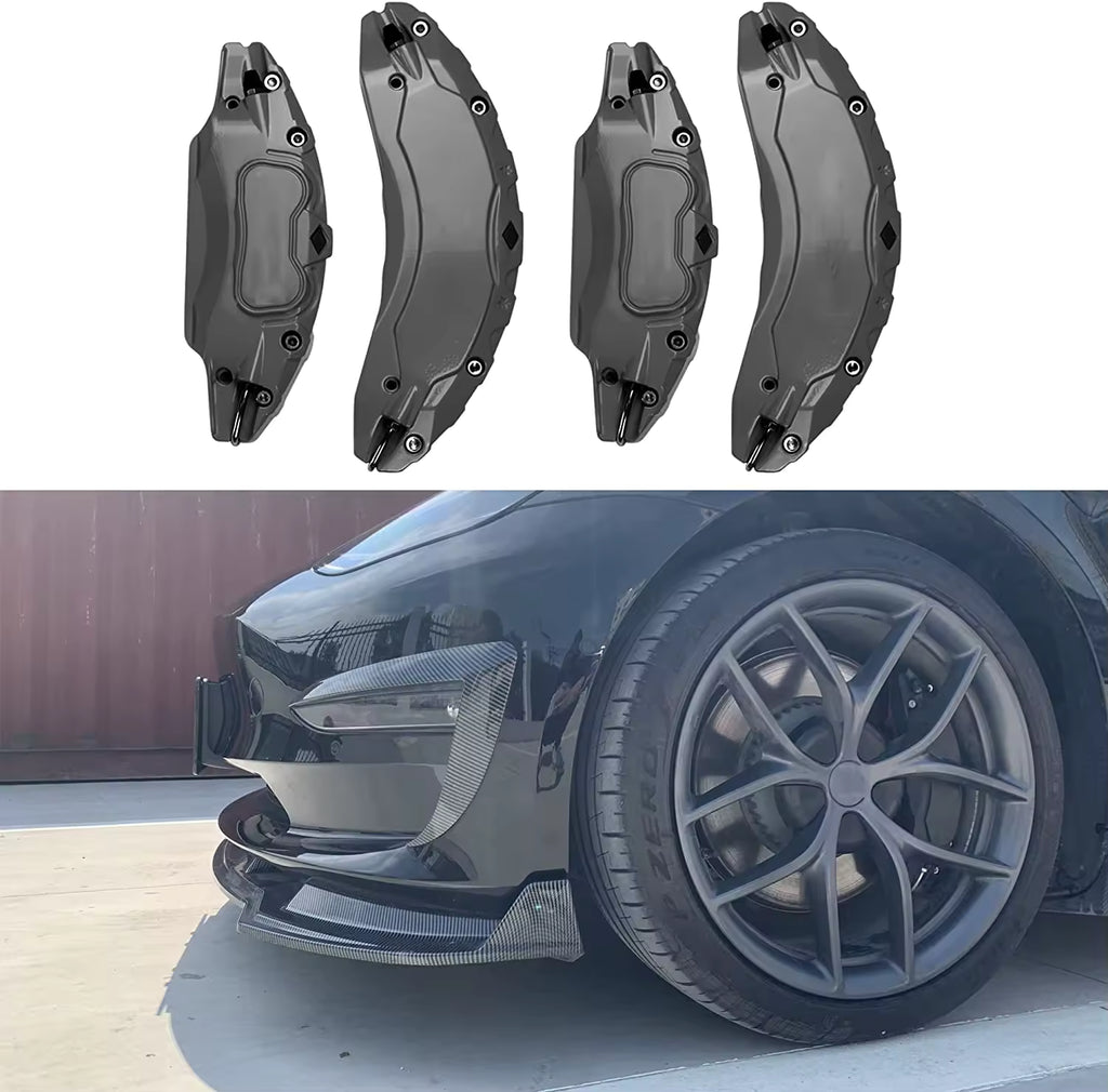 TeslaMods Brake Caliper Covers (with Logo Stickers) – Model 3 (2017–2023)
