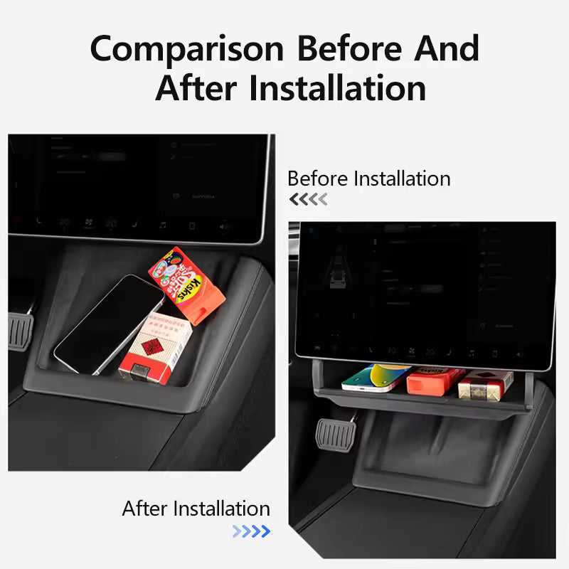 Hidden Under-Screen Foldable Storage Box 2