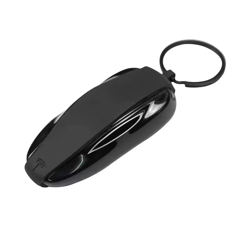 TeslaMods Silicone Key Fob Cover + Metal Keychain – Model 3 / Y / S / X